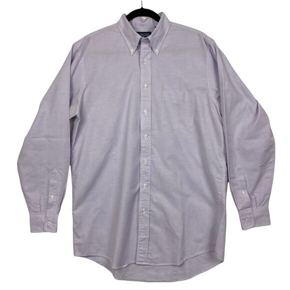 Land’s End Lavender Long Sleeve Button Down Shirt 16.5 Tall - Picture 1 of 8